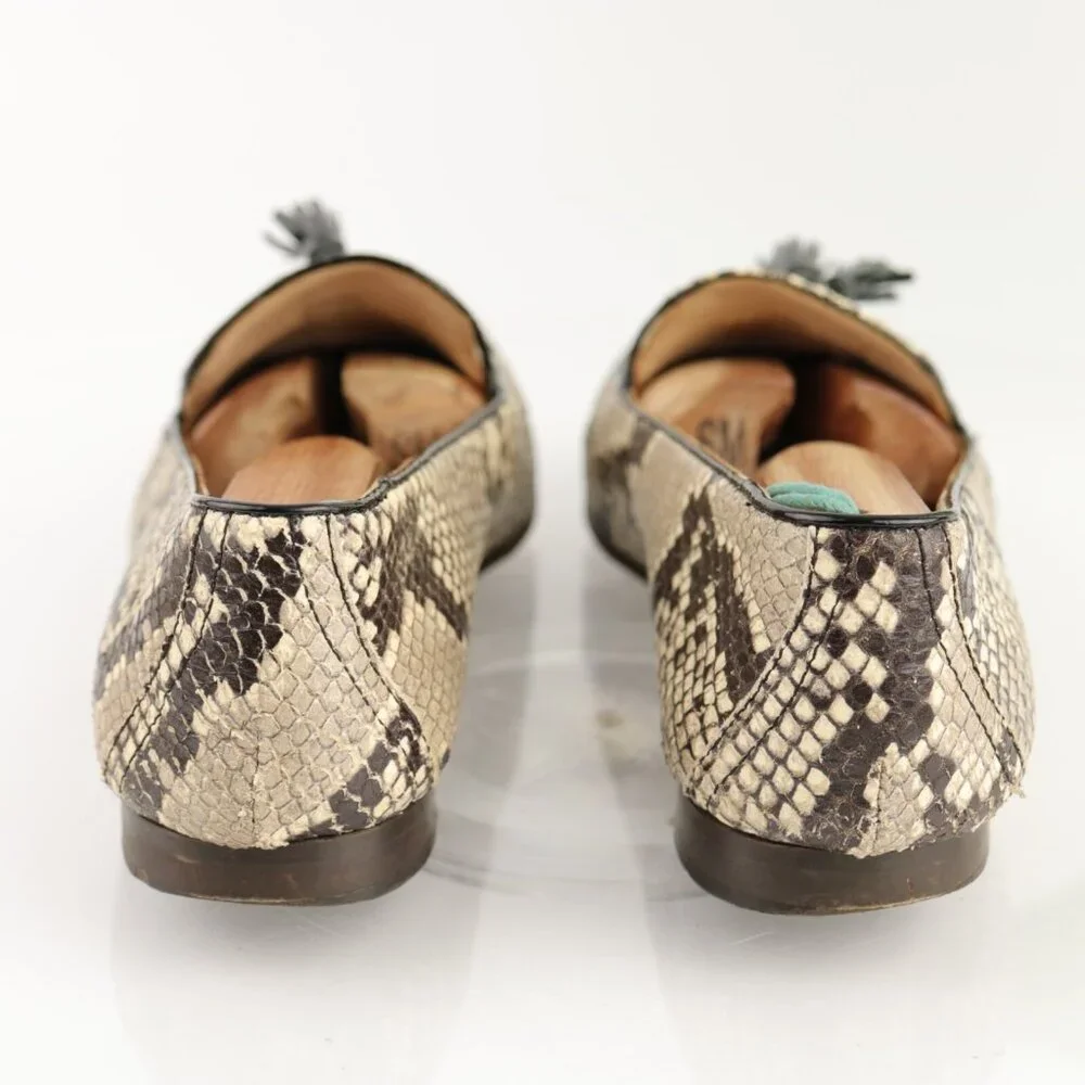 J Crew Womens Charlie Loafer Size 8 Brown Tasseled‎ Slip On Venetian Flat Shoe